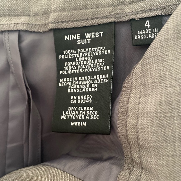 Nine West Women’s Pant Suit Grey Color Size 4 - Picture 13 of 16